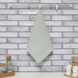 Полотенце Доляна цв. серый 35х60 см, 100% хл., крупная вафля 220 г/м2  фото 6