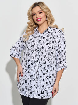 Рубашка 0199-4а белый мрамор - Aquarell фото 9