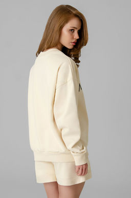 Арт. 2534 Костюм женский с шортами 42-48 (4 шт) Цвет:молочный - Калинка фото 21