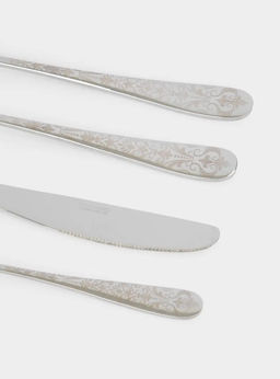 Столовые приборы, 6 перс, 24 пр, сталь, серебристые, Узоры, Valetta