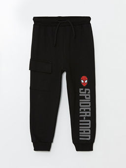 Beli Lastikli Spiderman Bask?l? Erkek Bebek Jogger E?ofman Alt?