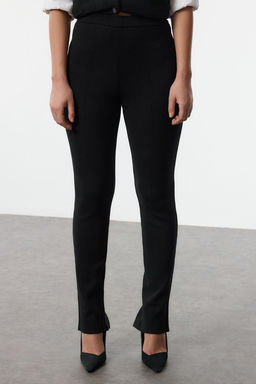 Siyah Premium Iplik/Ozel Iplik Triko Alt-Ust Tak?m TWOAW25AU00003 - Trendyolmilla фото 4