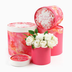 Набор шляпных коробок 4 в 1 «Для тебя», 12×12×12 - 20×20×20 см