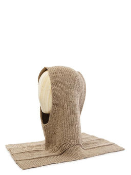 Шапка жен. шерсть+акр LB-BR55036 beige melange