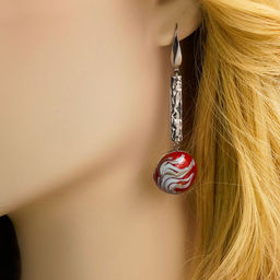 Серьги из муранского стекла