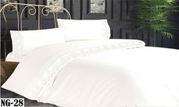 КПБ EFOR RANFORCE (RAIN NG-28) BEYAZ белый гипюр евро