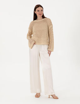 Ekru Loose Fit Kanvas Pantolon - Pierre cardin фото 3