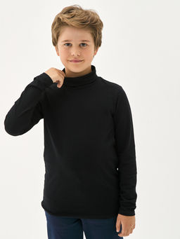 Черная водолазка для мальчика - Kogankids фото 4