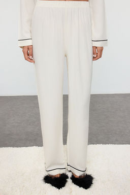 Trendyolmilla Ac?k Mavi Kalpli Biyeli Viskon Dokuma Pijama Tak?m? THMAW25PT00179  фото 18