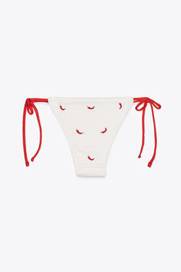 EMBROIDERED BIKINI BOTTOMS - Zara фото 5