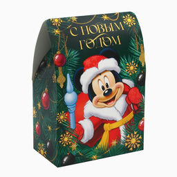 Коробка складная новогодняя С Новым годом!, 16 ? 24 ? 9 см