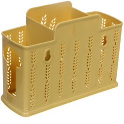 Цена за 2 шт. Подставка для столовых приборов пластиковая "Колосок" 19*13*7см 3секции