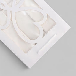 Цена за 12 шт. Пакет подарочный с фигурным окном 18?13?25 см, белый - UPAK LAND фото 2