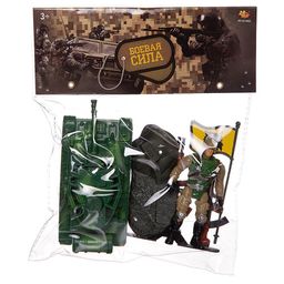 Игровой набор Abtoys Боевая сила Танк, фигурка солдата, аксессуары, в пакете  фото 2