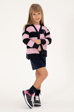 Темно-синий трикотажный кардиган для девочки Неожиданная скидка в корзине - U.s. polo assn фото 2