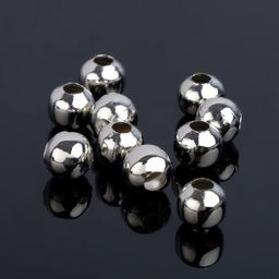 Кримп (зажимная бусина) СМ-375 (набор 10шт), 10мм, цвет серебро - Queen fair фото 2