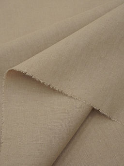 Вареный (стираный) хлопок цв.Бежево-кофейный, ш.2.5м, хлопок-100%, 100гр/м.кв - Купава фото 3