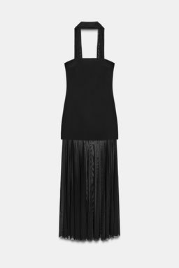 CONTRAST SHEER DRESS - Zara фото 9