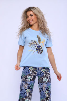 Костюм натали 71102 футболка и брюки из хлопка фото 16