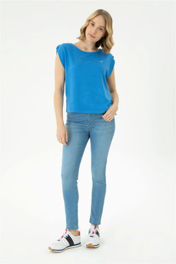 Женская футболка Saks с круглым вырезом Неожиданная скидка в корзине - U.s. polo assn фото 4