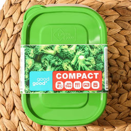 Цена за 2 шт. Набор контейнеров для еды Good & Good, 450 мл, 2 шт., пластик, МИКС