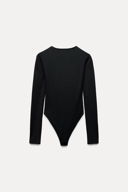 LONG SLEEVE POLYAMIDE BODYSUIT - Zara фото 13