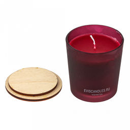 Свеча "Ease" д7,8см, h9см, парафин, в стекле, с крышкой, время горения 41 час (Россия)