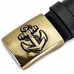 Ремень мужской кожаный ДРВ 40501-38/БЧ - Sergio valentini фото 5