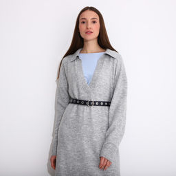 Ремень женский, ширина 3 см, винт, пряжка метал, люверсы, цвет синий - Simaland фото 3