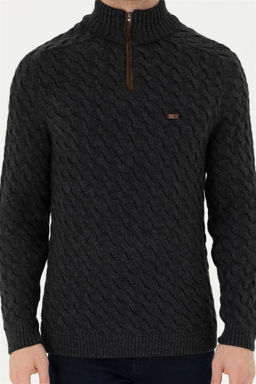 Мужской свитер антрацитового меланжа Неожиданная скидка в корзине - U.s. polo assn фото 6