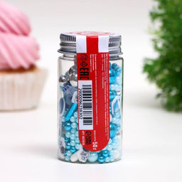 Посыпка кондитерская Космос, бело-голубая, 50 г - Simaland фото 2