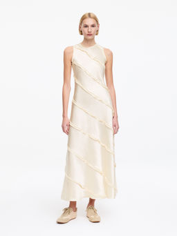Vestido de sat?n con volantes - H&m фото 3