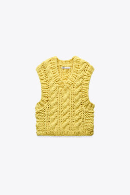 THICK KNIT WAISTCOAT - Zara фото 9