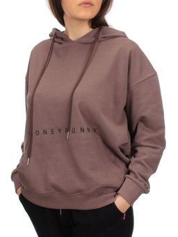 A-09 BROWN Худи женское (85% хлопок, 15% полиэстер) - Фабричный китай фото 3