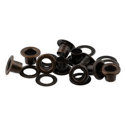 02 Люверсы ФАСОВКА d 4.5 мм 5 x 10 шт под бронзу