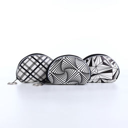 Цена за 2 шт. Кошелёк-монетница на молнии 9.5×3×7.5 см, с монохромным принтом, МИКС