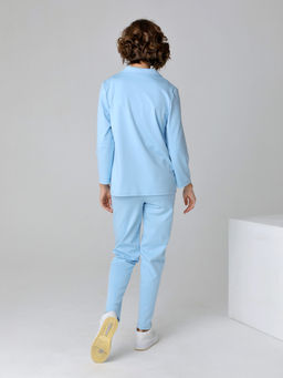 23225 Жакет голубой - Dizzyway фото 3