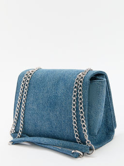 Женская сумка на плечо из денима LOVE MOSCHINO DENIM Артикул 4459248, синий - Diesel фото 4