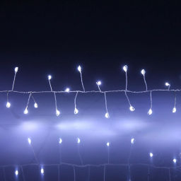 Гирлянда для дома 2,0 м 150 ламп LED "Мишура", IP-40, Белый