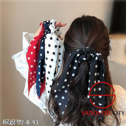 Резинка-платок в горошек