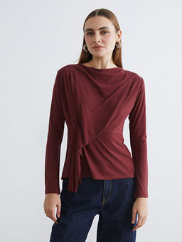 D?k?ml? Yaka B?zg?l? Bluz