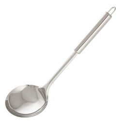 Половник из нержавеющей стали 31,8x9,6 см Nimbus овальная ручка с подвесом арт.007417 (MALLONY)