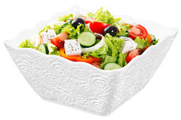 Салатник 16*16*8 см 1 л Роза квадратный