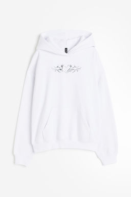 Sudadera oversize con motivo estampado