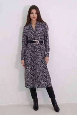 Платье-рубашка с английским воротником принт - Martichelli фото 93