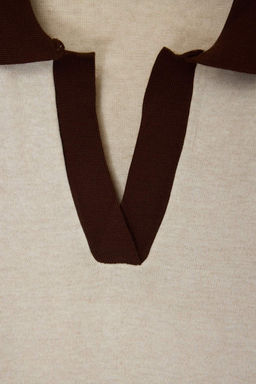 Tas Polo Yaka T-Shirt Gorunumlu Bluz TWOSS24BZ00273