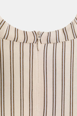 VESTIDO MINI RAYAS ENCAJE / Rosa - Zara фото 10