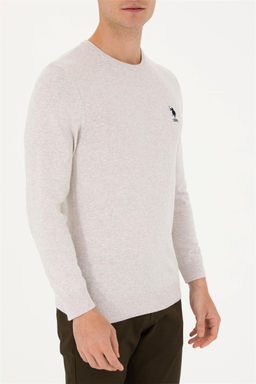 Мужской базовый свитер из каменного меланжа Неожиданная скидка в корзине - U.s. polo assn фото 6