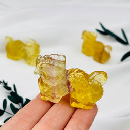 Фигурка резная "Дракон" из Флюорита