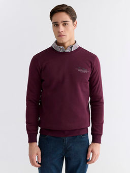 Bisiklet Yaka Erkek Kal?n Sweatshirt